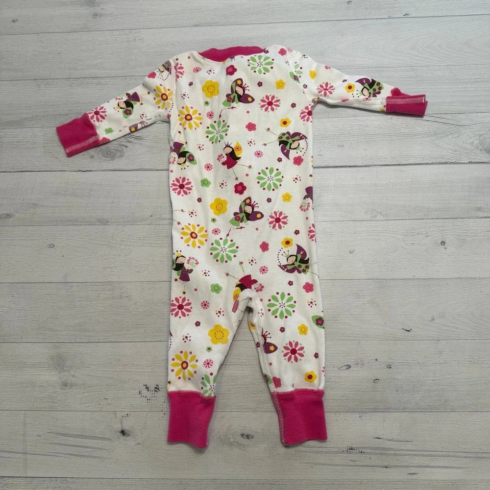 Hanna Andersson girls footless sleeper fairies‎ size 60 6-9 months